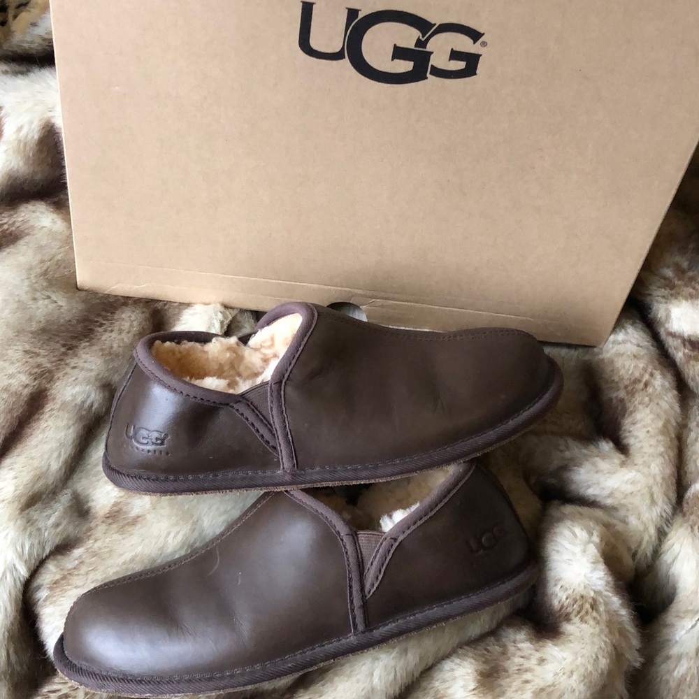 Ugg Expresso Leather Kenton Slipper Size 7